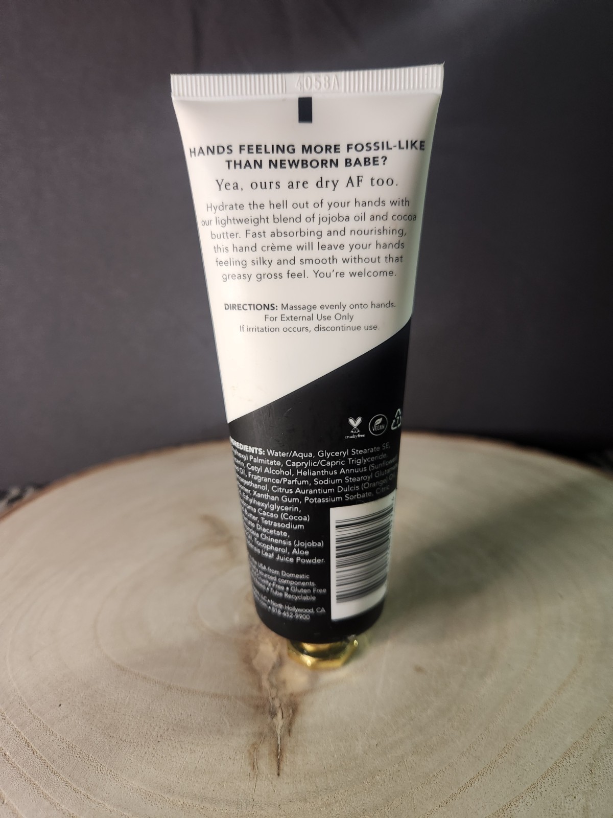 Chez Gagne~Anti Granny Hands~Moisturizing Orange Vanilla Vegan Hand Cream~3.4oz