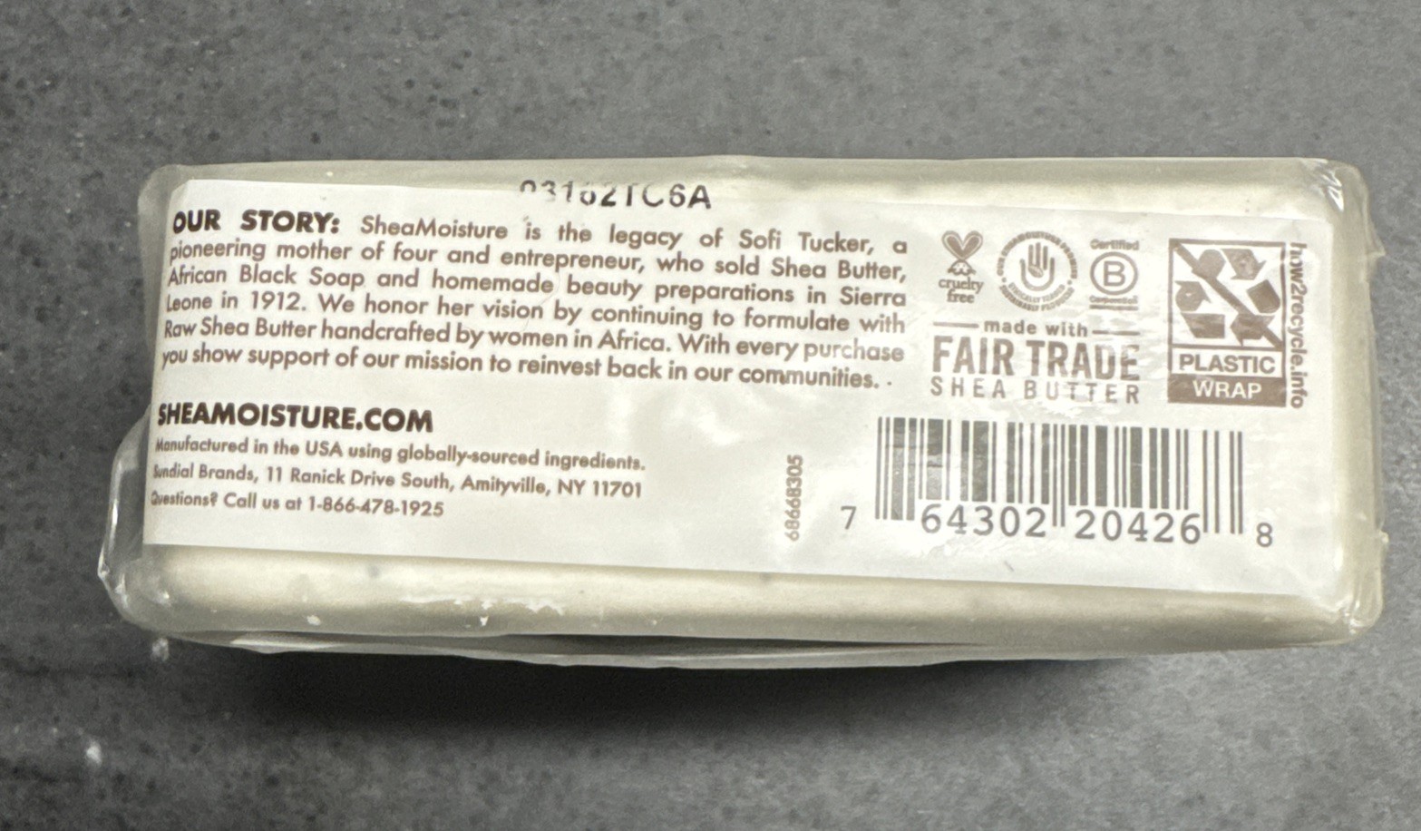 Shea Moisture 100% Virgin Coconut Oil W/ Coconut Milk & Acacia Bar Soap 8 oz