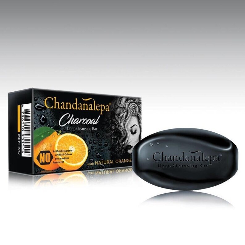CHANDANALEPA Charcoal Herbal Ayurveda CeylonNatural Beauty Soap Ceylon Skin Free