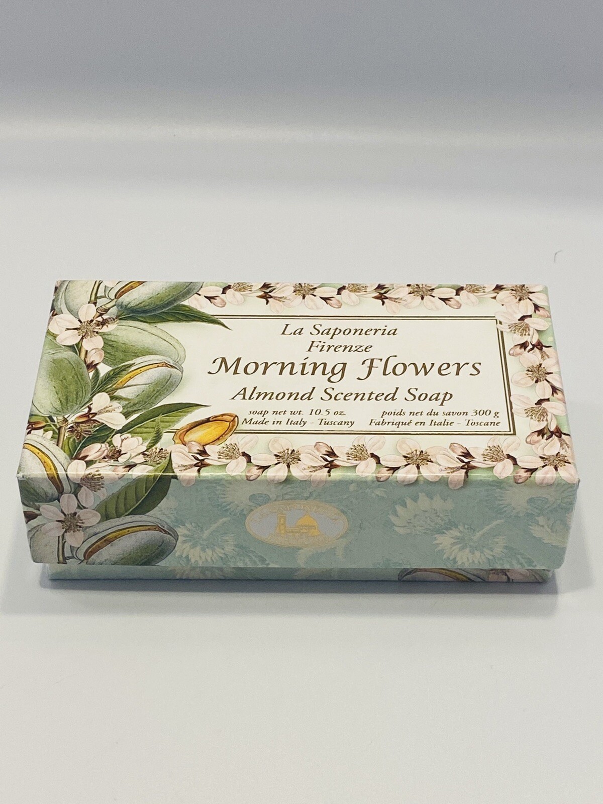 La Siponeria Firenze Morning Flowers Almond Scented Soap Italy NIB 10.5 Oz