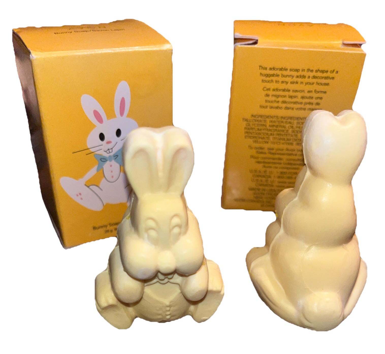 Vintage Avon, Bunny Soap Yellow Bar, Soap, Two Packages H3