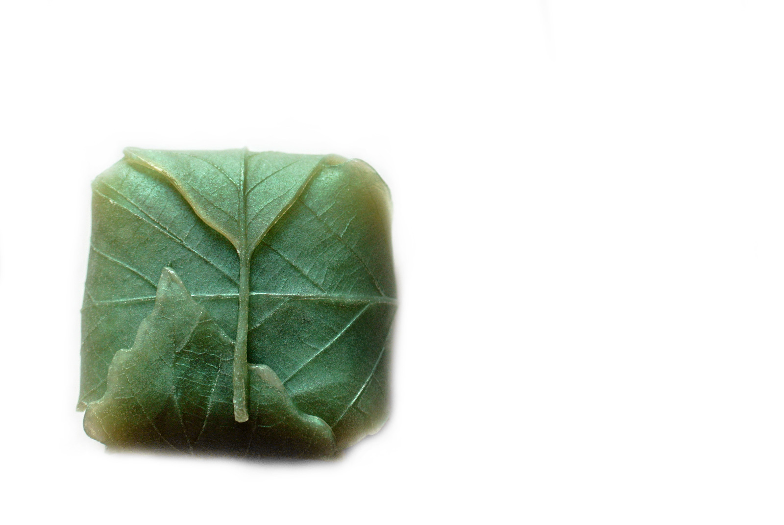 Folded Leaf Soap – Handmade Soap in Pennsylvania Green Color – Glycerin Soap