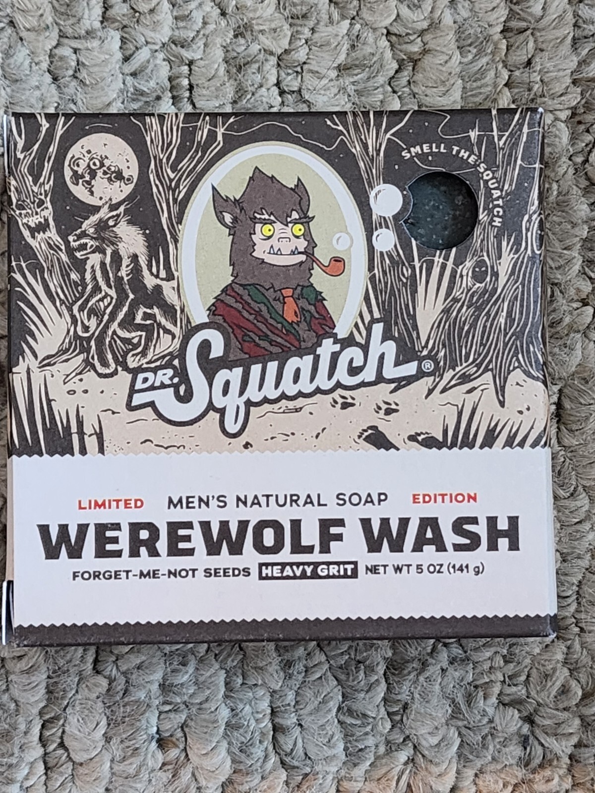 Werewolf Wash Heavy Grit Dr Squatch Limited Edition Halloween Soap 5 Oz Bar