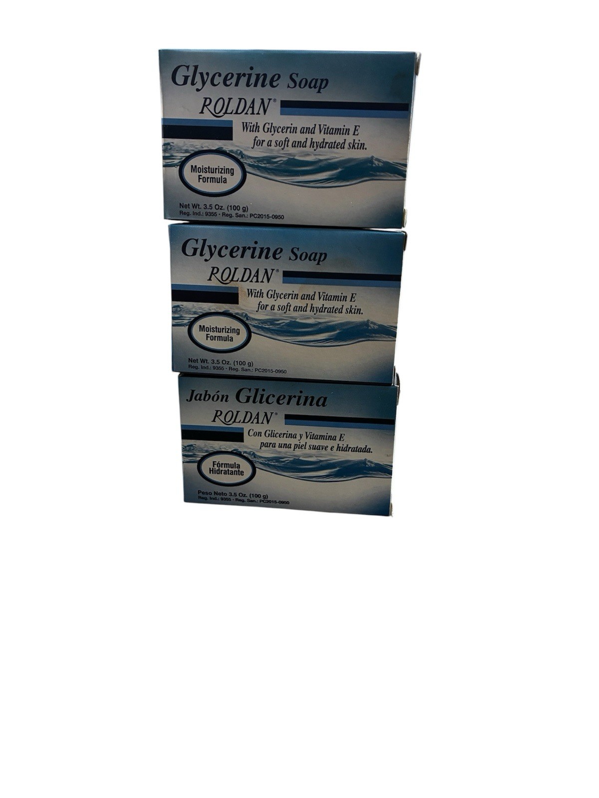 Roldan Glycerine Soap Vitamin E Moisturizing 3.5oz – Pack of 3 – Free Shipping