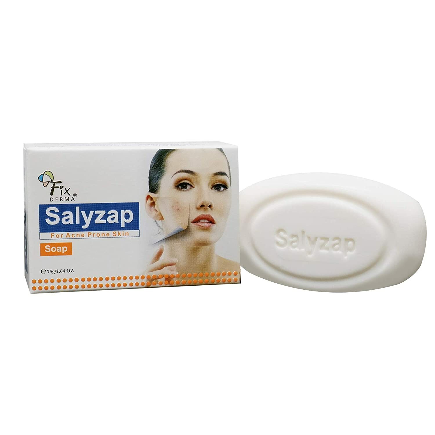 Fixderma Salyzap Soap For Acne Prone Skin 75gm PACK OF 3 FREE DELIVERY