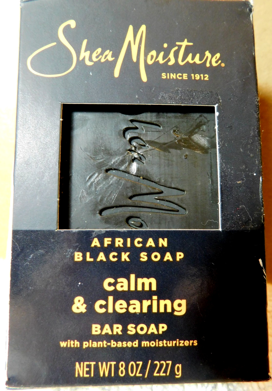 Shea Moisture~African Black Soap Calm&Clearing Bar Soap w/Plant-Based Moisturize