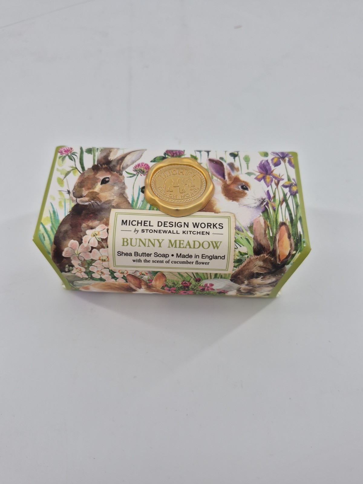 1 Michel Design Works Large 8.7 oz Artisanal Bar Bath Soap Bunny Meadow SHEA