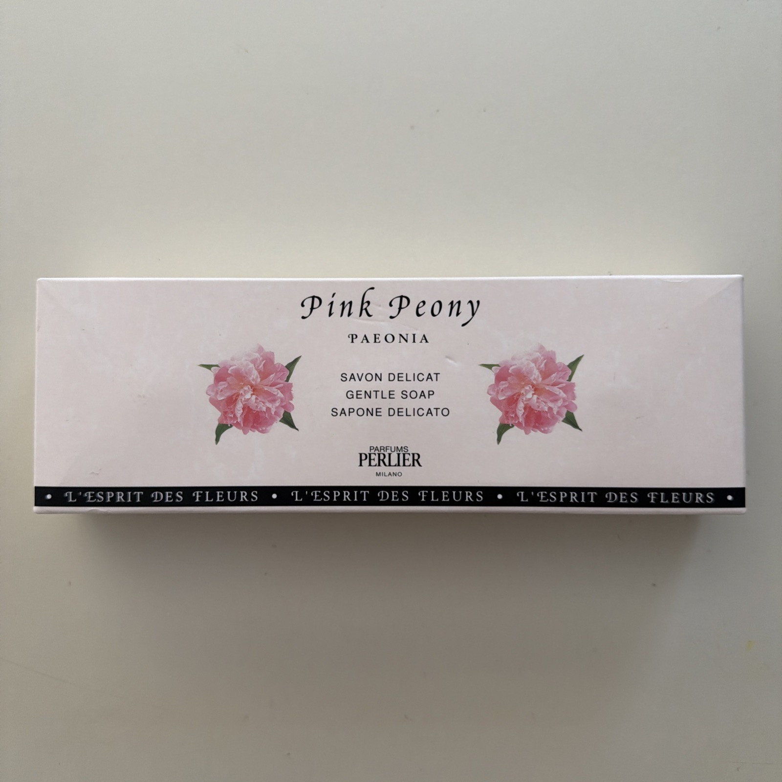 Perlier Pink Peony PAEONIA Gentle Soap Sealed Bars 4.4 oz (3 PACK) New in Box