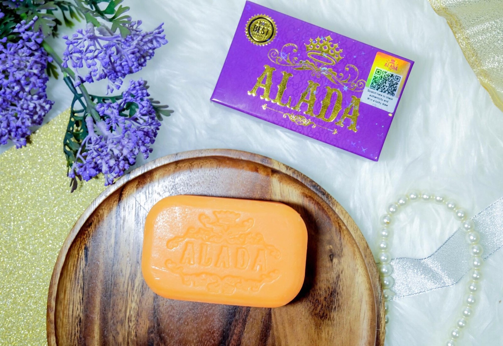 2X Alada Whitening Soap Natural Extract Face & Body Naturally Brightening 160g