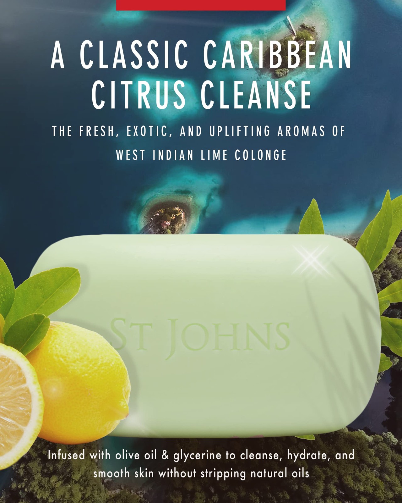 West Indian Lime Soap Bar | Refreshing Caribbean Citrus Soap for Men | USA Ma…