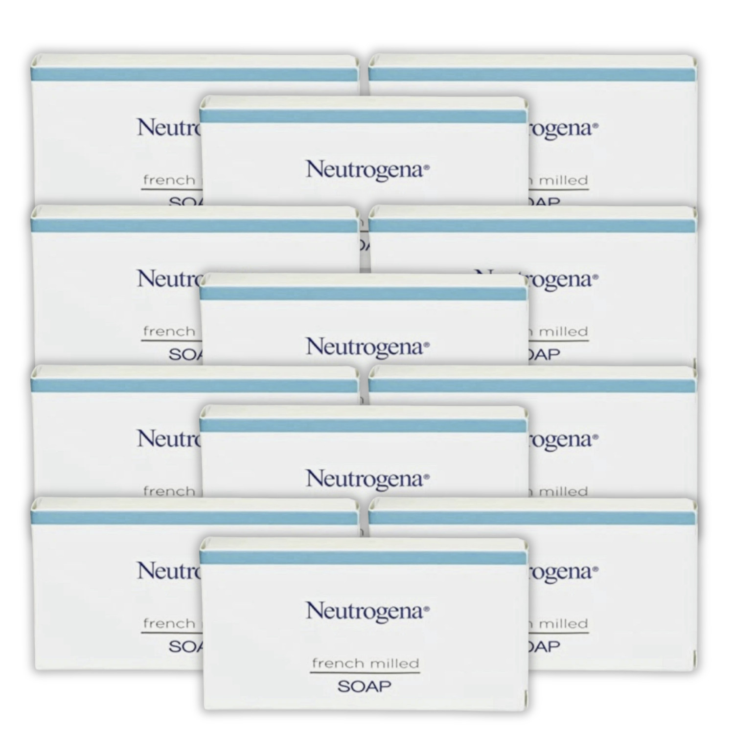 12 Neutrogena French Milled Bath Soap 1.25 oz Each Bar Travel Size Hotel