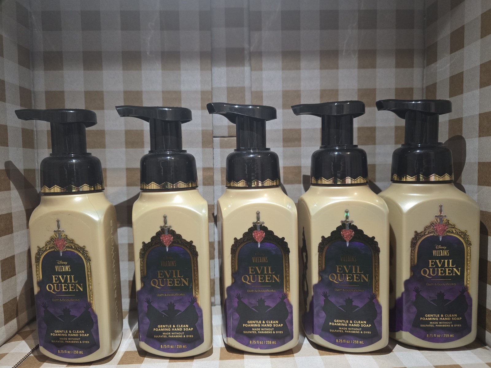 5 New DISNEY VILLAINS EVIL QUEEN BATH & BODY WORKS GENTLE FOAMING HAND SOAP