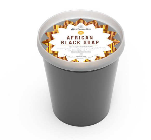 Pure Organic Raw African Black Soap Paste For Body and Face