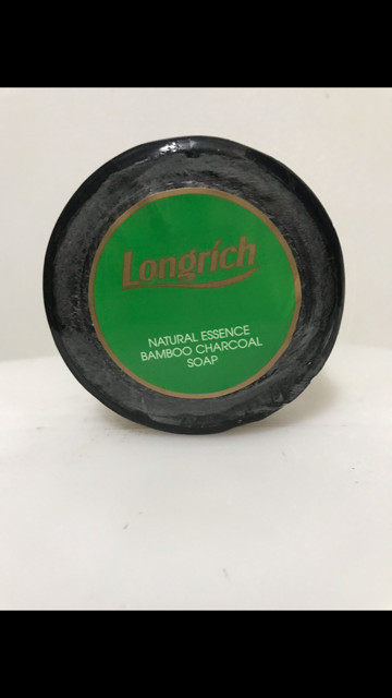 Longrich Bamboo Charcoal Brightening Black Soap 1 Bar/2 Bars/3 Bars, Acne Cure