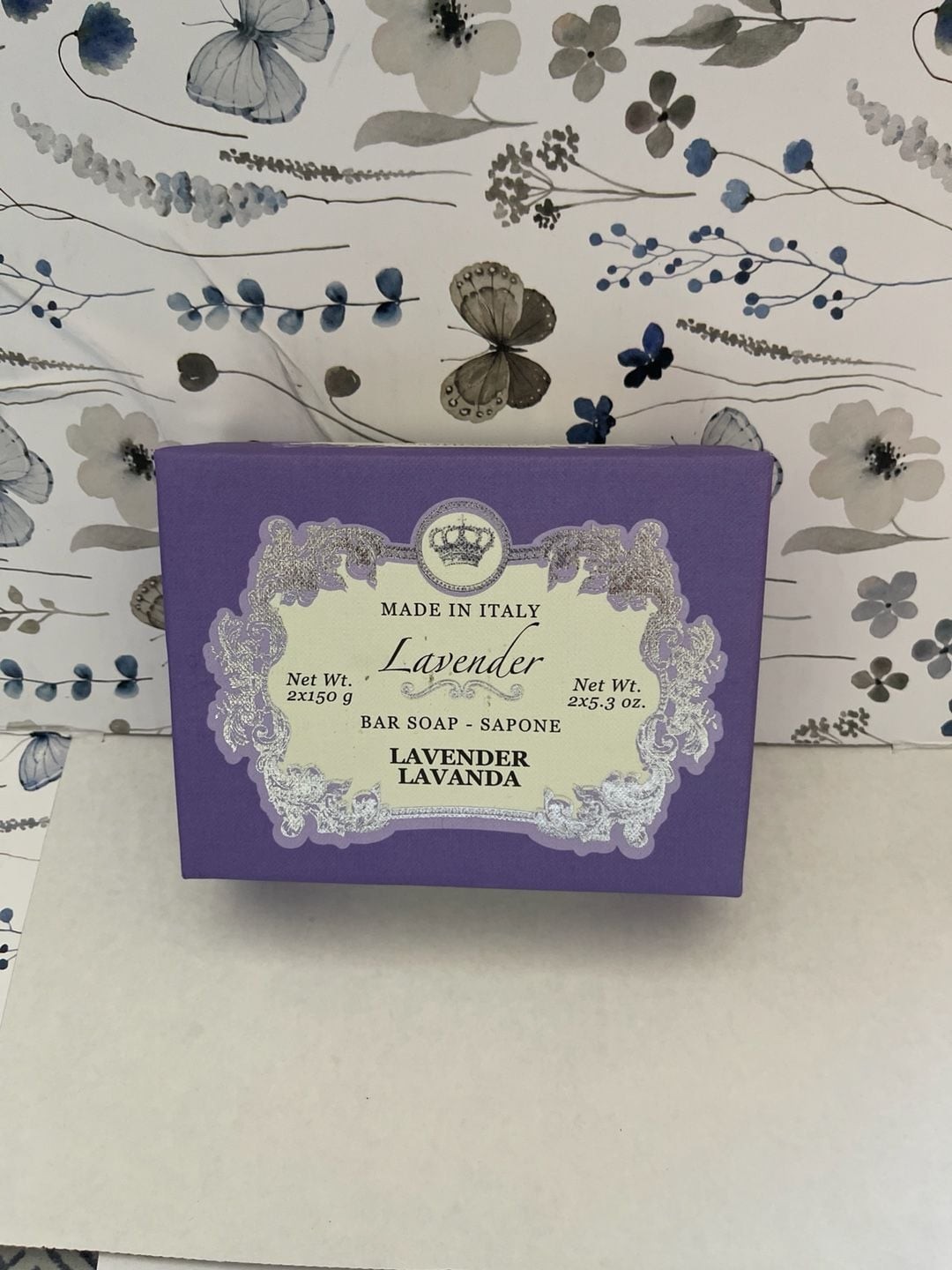 Saponificio Artigianale Fiorentino Lavender Soap 2-Bar Gift Set Made in Italy