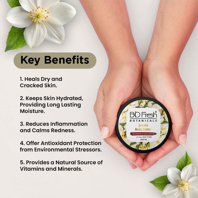 Biofresh Botanicals Jasmine Body Butter Aloe Murumuru Anti-Ageing 200ml
