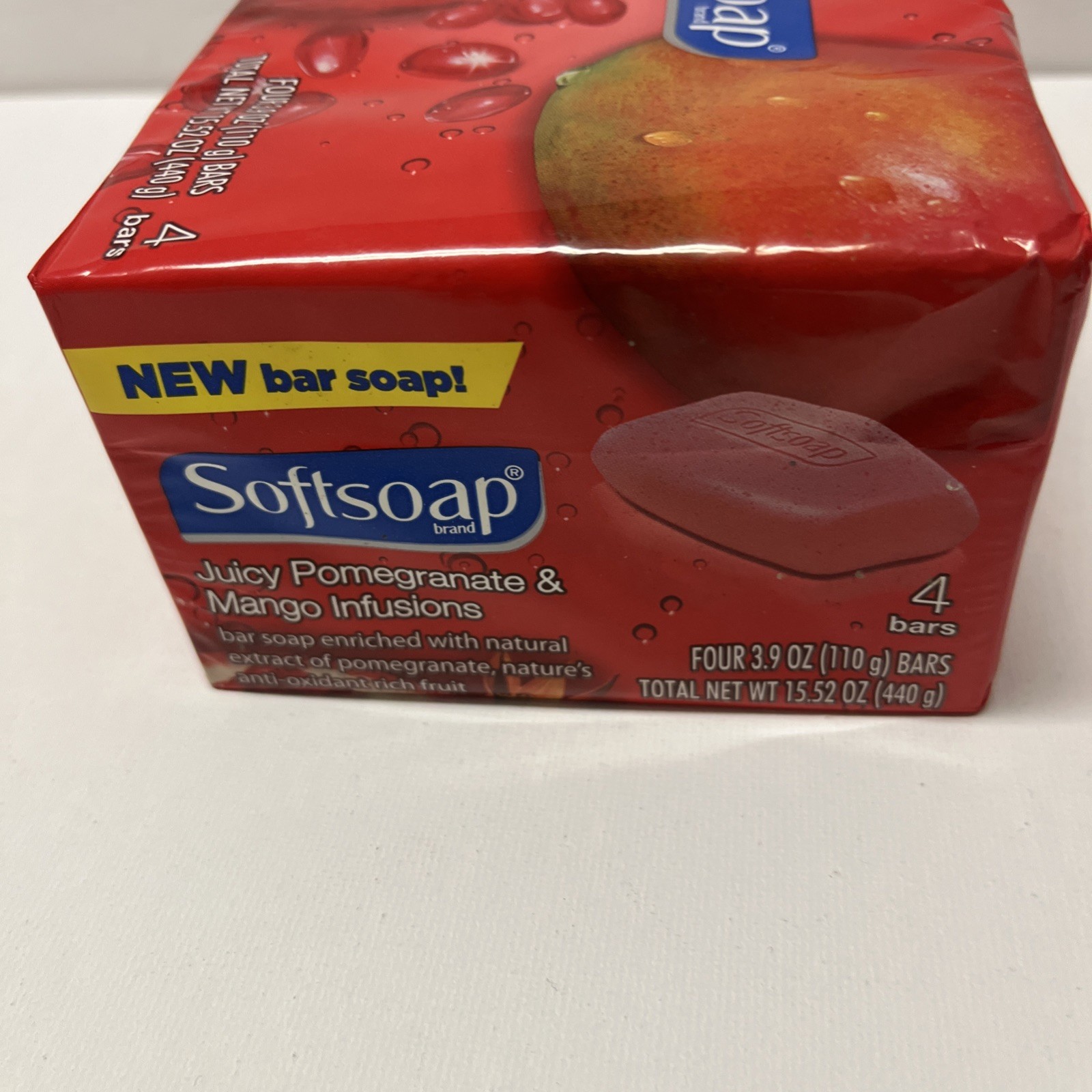 Softsoap Juicy Pomegranate & Mango Infusions Bar Soap- 4 PacK