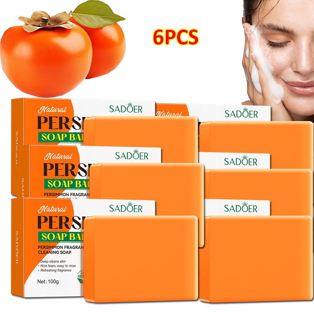 Persimmon Soap Bar for Old People Smell, Natural Personal Odor Control Bar Soap