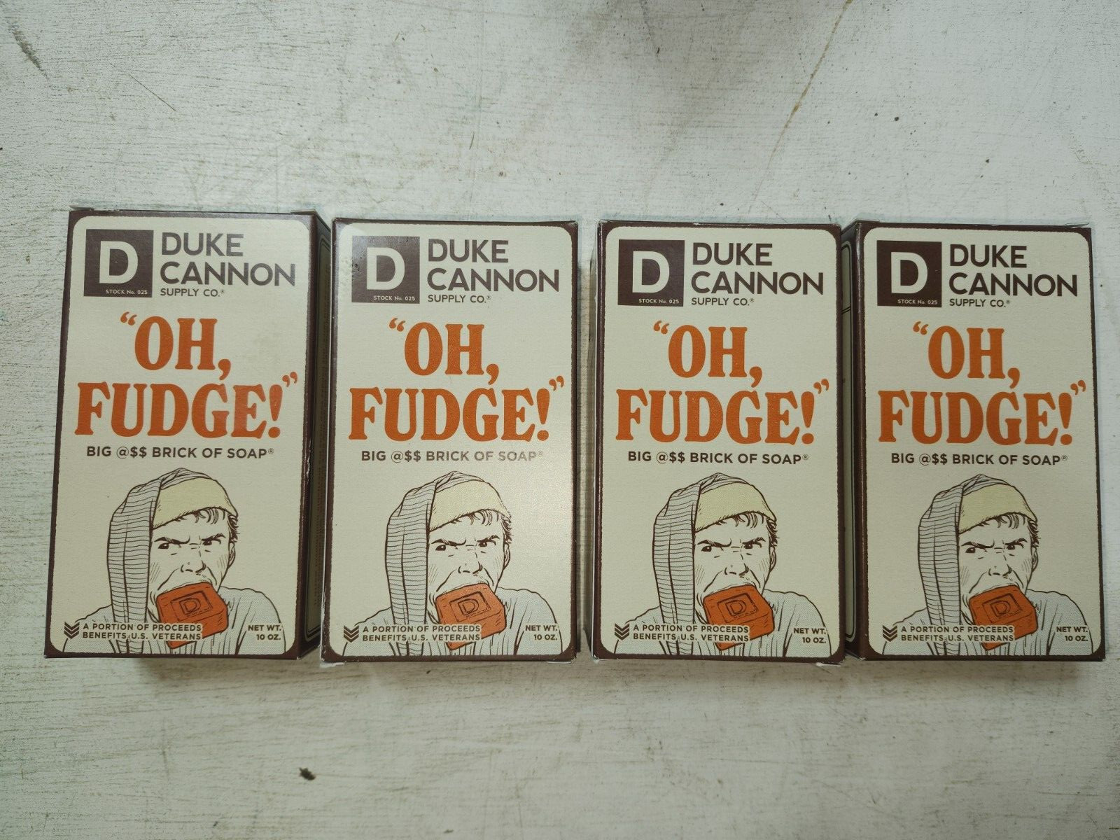 NEW DUKE CANNON “OH FUDGE” 10oz Soap Pack of 4