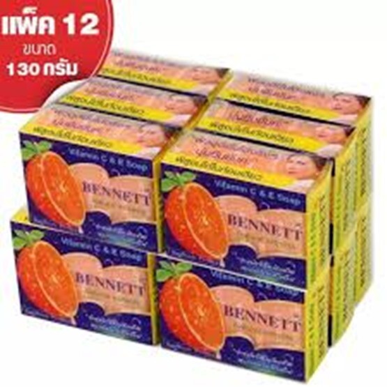 12×130 g Bennett Soap Vitamin C& E Natural Extracts Acne Aid Anti-Aging Skin