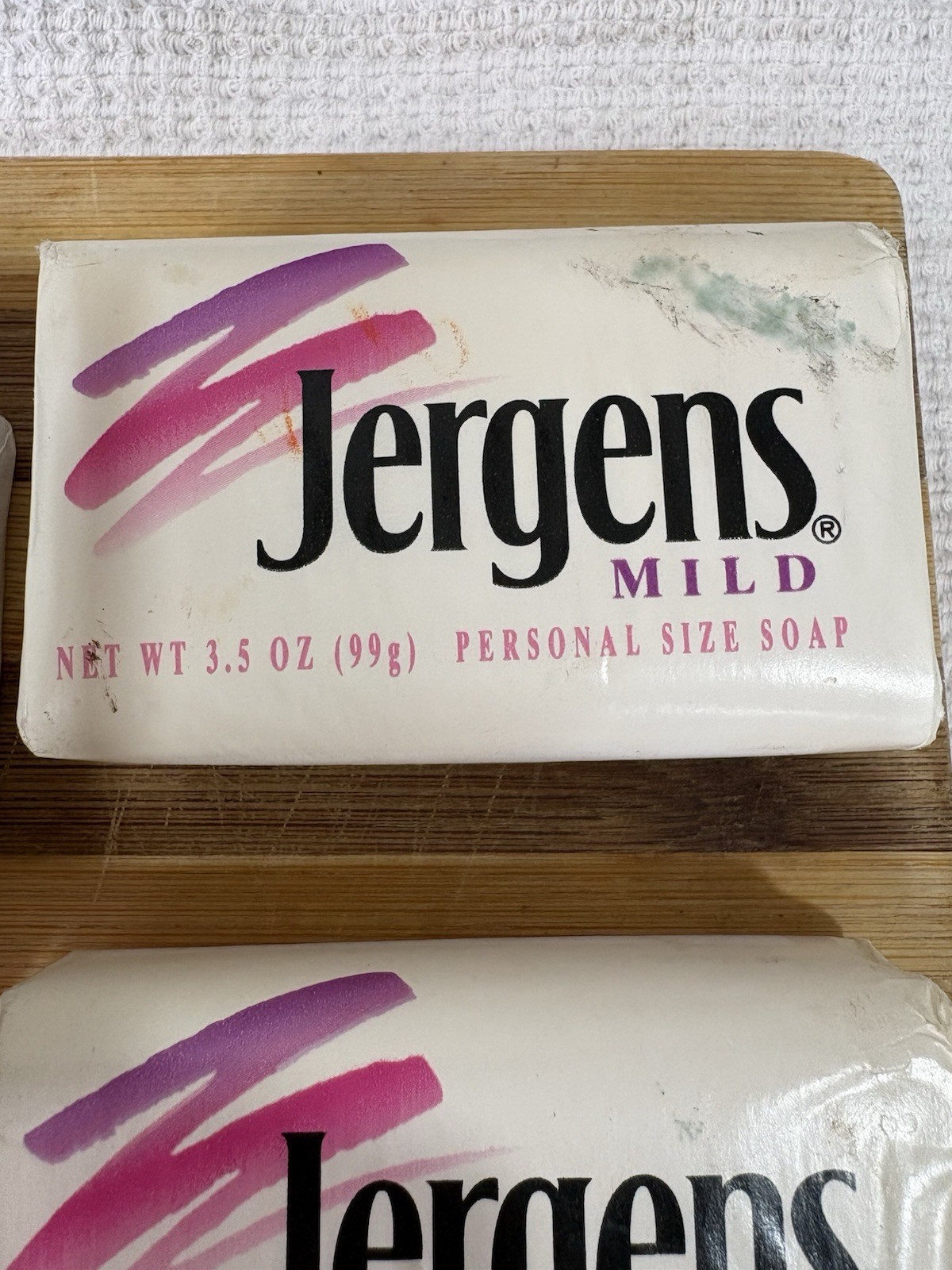 Jergens Mild Soap 5 Bars 1991/2019 – 3.5oz Bars – SEALED