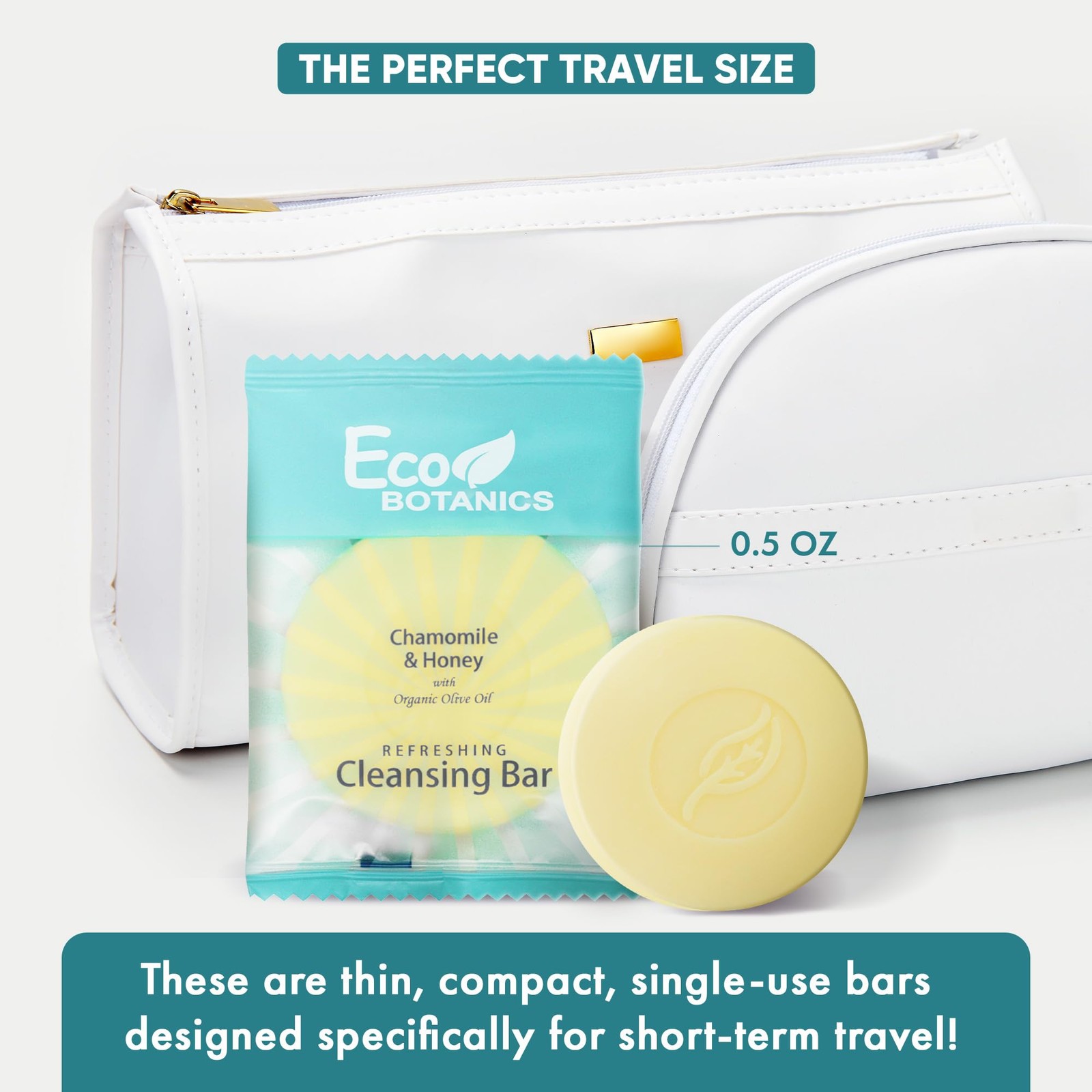 Travel Size Cleansing Soap Bar 100 Count 0.5 oz Bottles Guest Amenities for H…