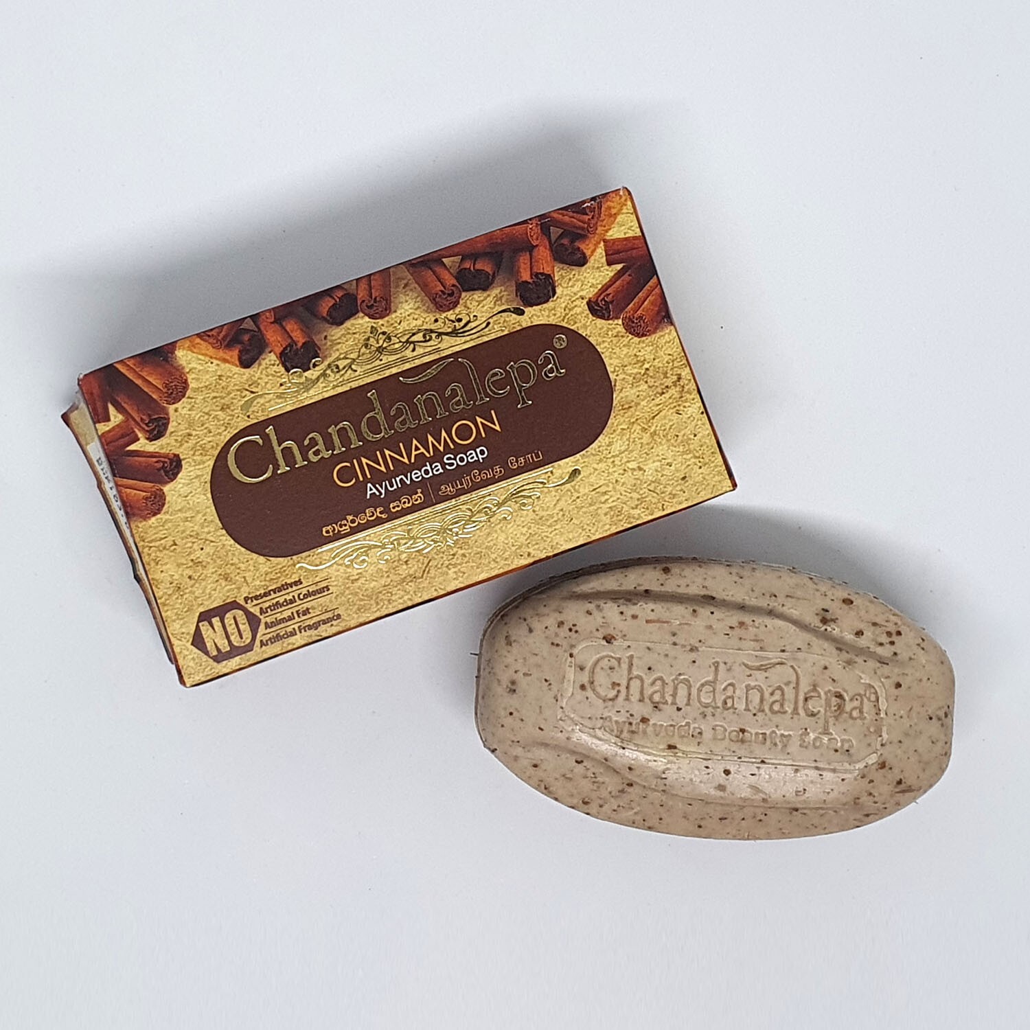 Chandanalepa Cinnamon Ayurveda Herbal Beauty Soap 100g Healthy Glowing Body Skin