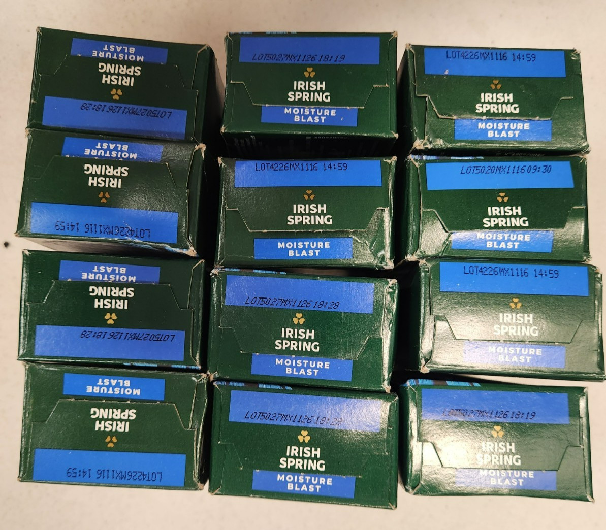 12 Bars: Irish Spring Moisture Blast Bar Soap, 3.7 oz. ea. W7B