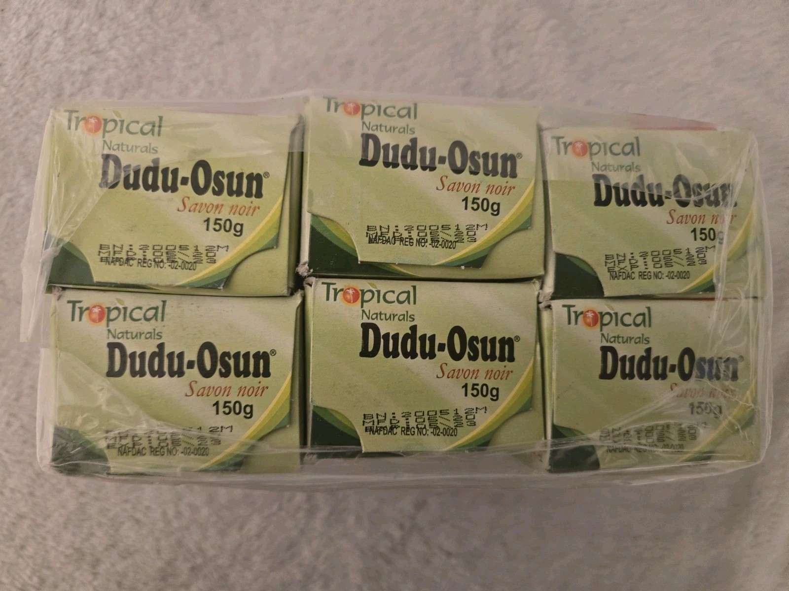 Tropical Naturals Dudu-Osun Black Soap 6-pack Exp 5/2023
