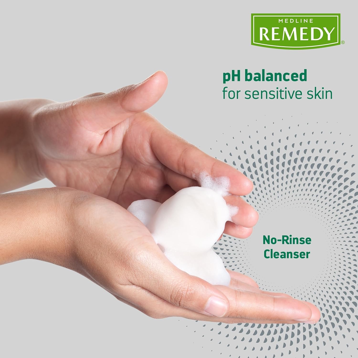 Remedy Specialized No-Rinse Foam Cleanser (4 oz), Unscented, Body Wash,