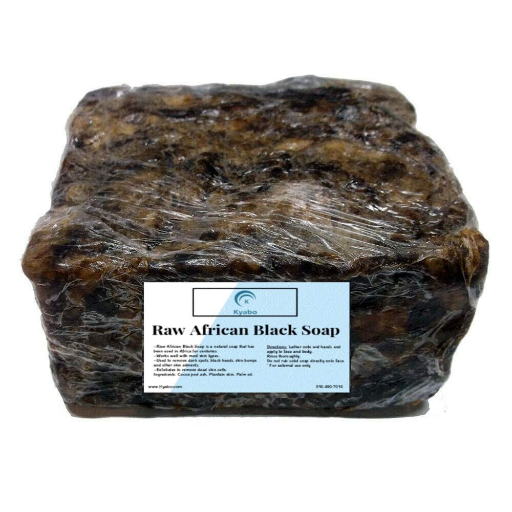 Raw African Black Soap 10 lb. – 100% Pure Natural 160 Ounce (Pack of 1)