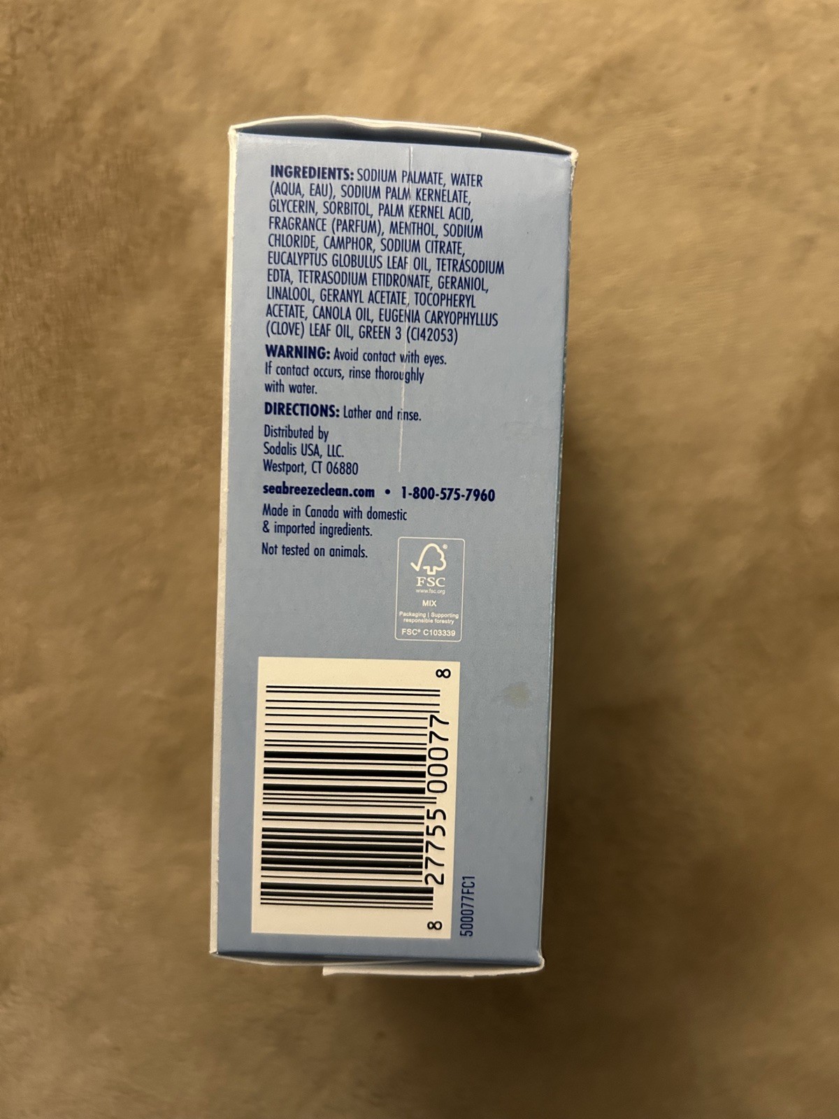 Sea Breeze Classic Clean Toning and Clarifying Moisture Bar 6.5 oz
