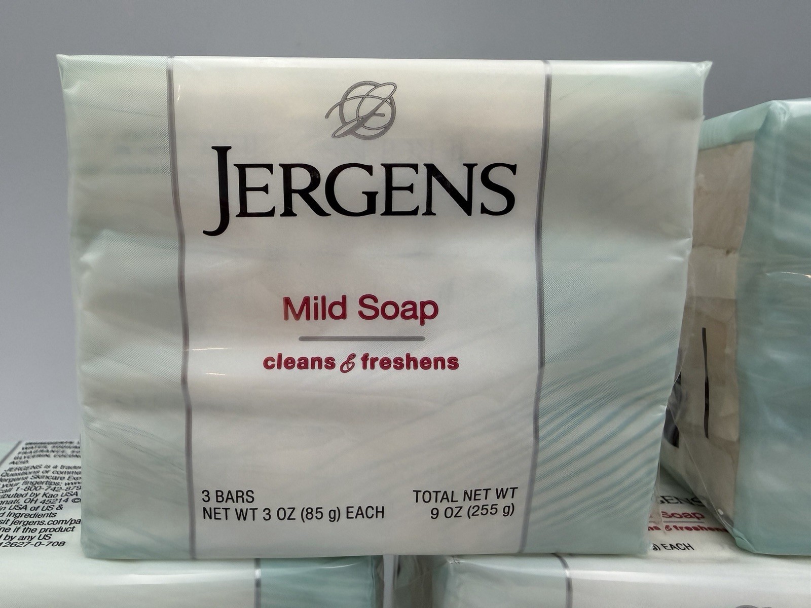 Lot of 5 Jergens Mild Soap 3 Bar Packs 15 Bars Total Sealed 3 oz Each NOS