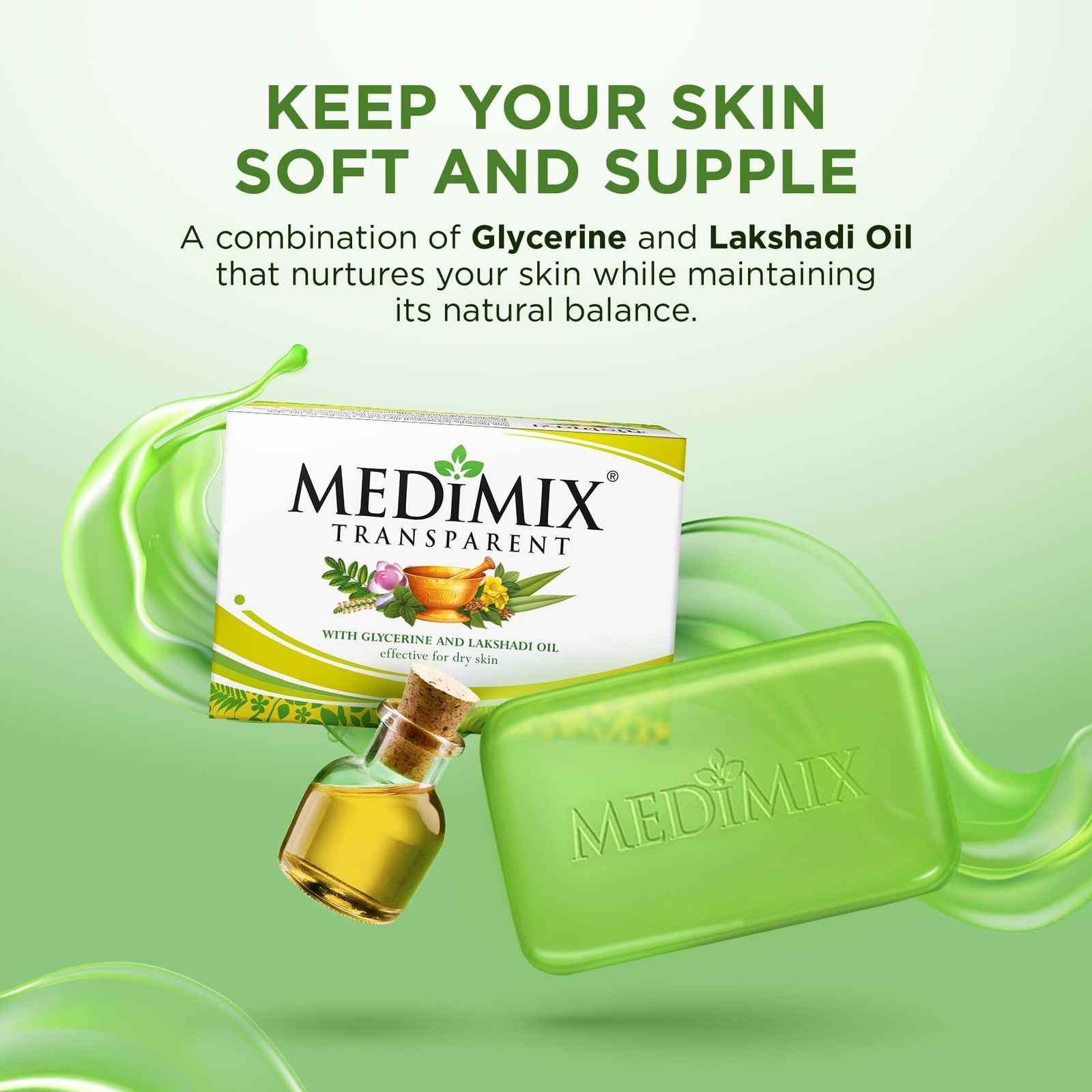 Medimix Ayurvedic Bathing Bar Soap 125g (4 Pack) – Glycerine & Lakshadi Oil