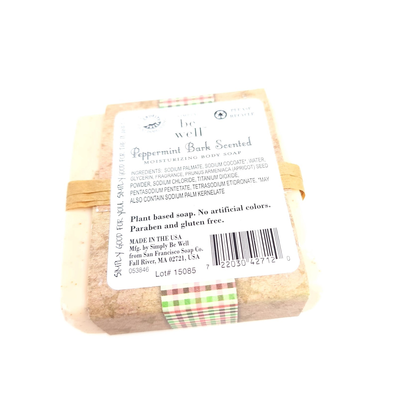 San Francisco Soap Company Peppermint Bark Scented Moisturizing Soap USA Seller
