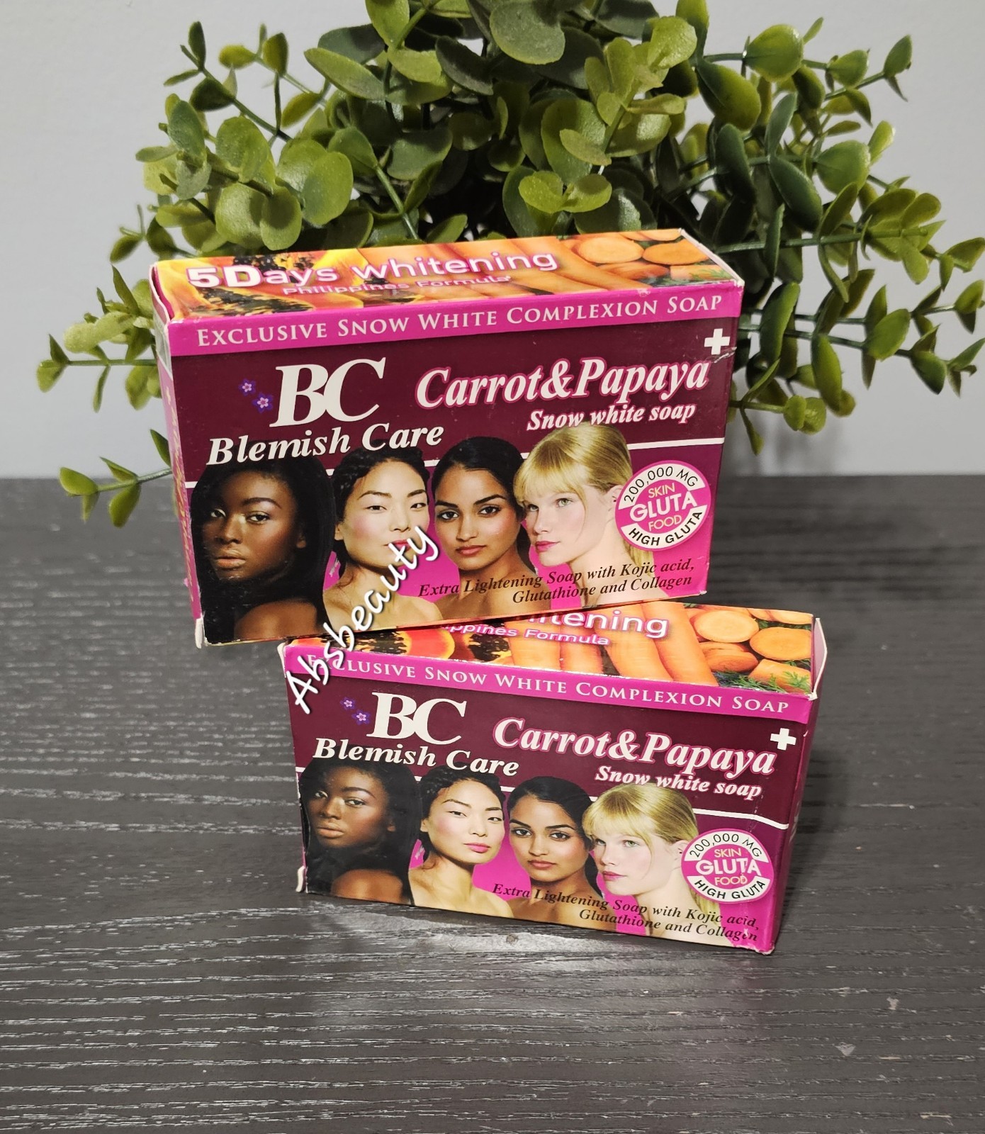 Blemish Care Carrot&Papaya Snow White Complexion Face & Body Soap,160g👌💯 1pc