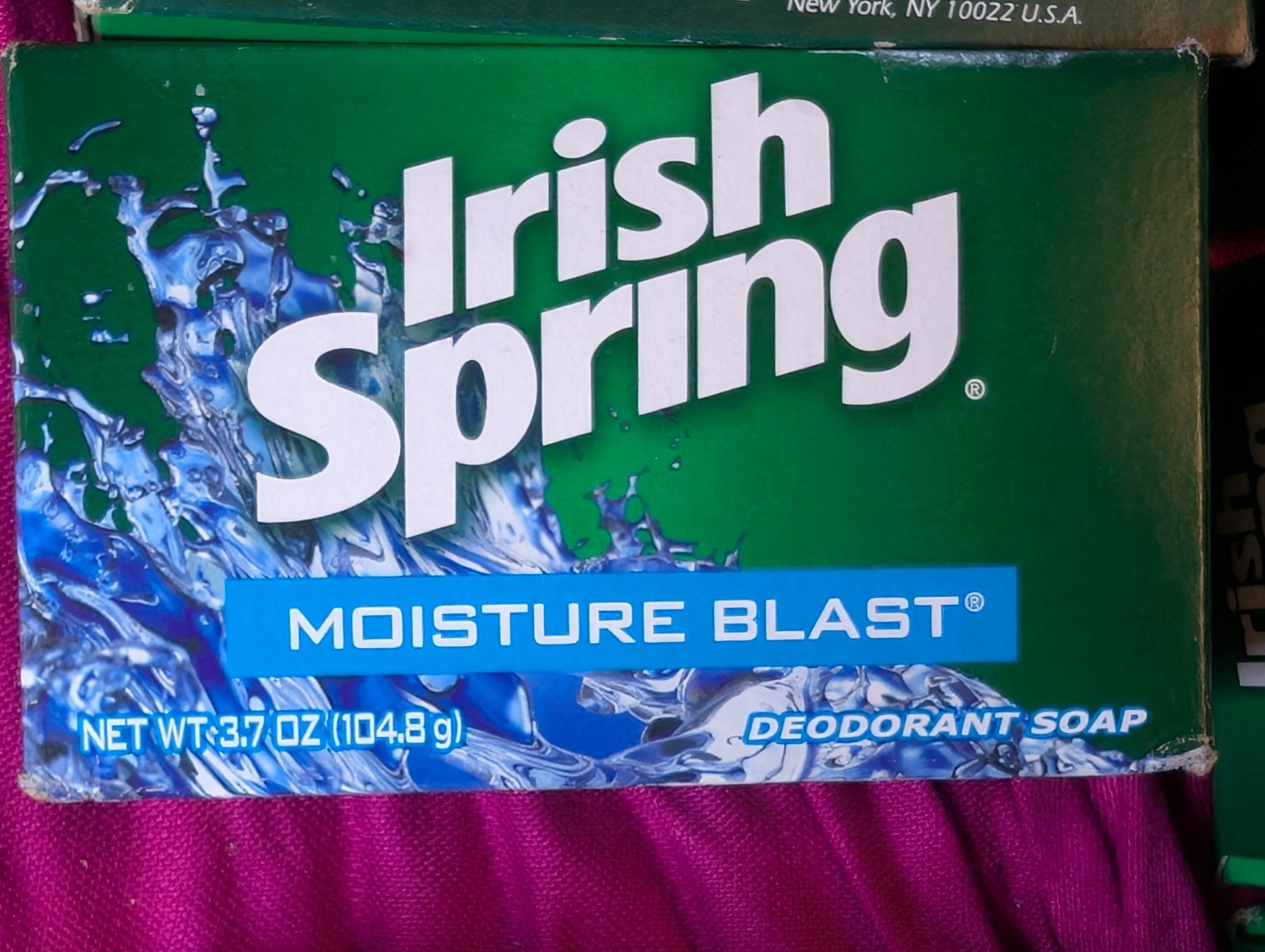 Lot of 6 Vintage Irish Spring Moisture Blast Deodorant 3.7 oz Soap bars – Rare