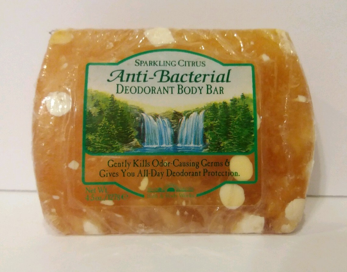 Vintage Bath & Body Works Sparkling Citrus Deodorant Bar Soap 4.5 oz Sealed New