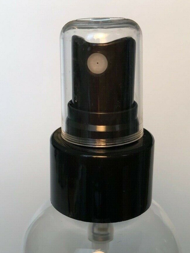 24/410 black natural or white plastic fine mist sprayers with caps