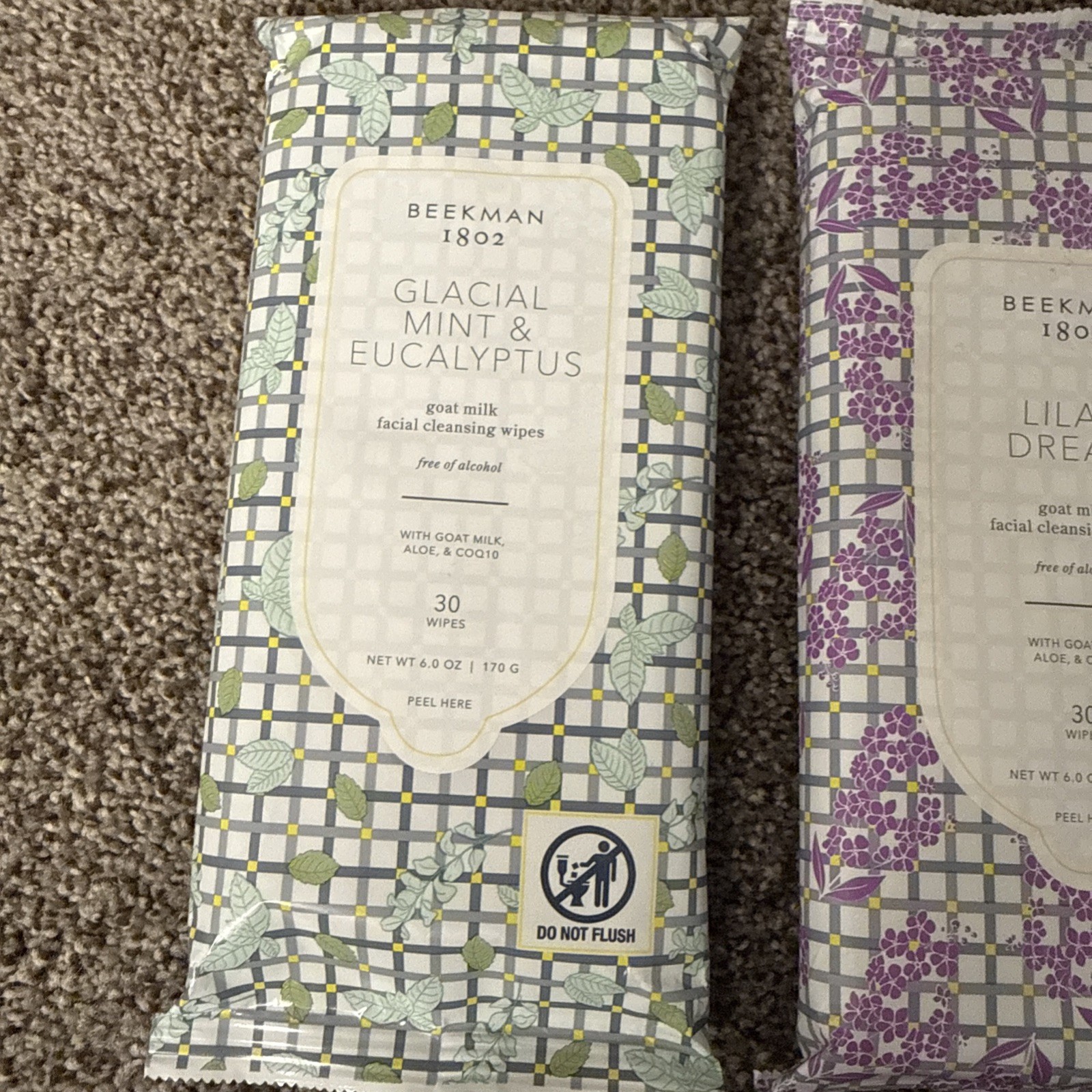 Beekman 1802 Goat Milk Body Cream, Facial Cleansing Wipes, and Bar Soap Bundle