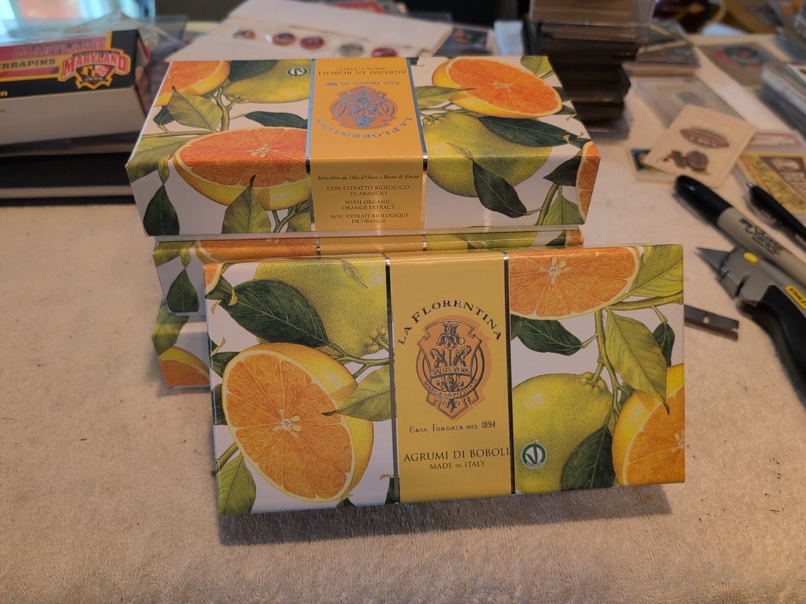 4x Of 3 pack La Florentina Soap Total 12 Bars 5.3 Oz Each Boboli Citrus