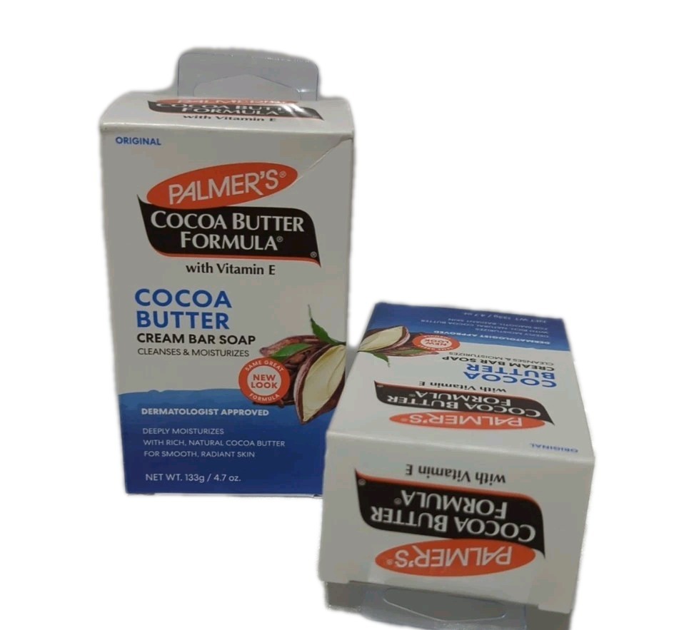 Palmer’s Bar Soap Cocoa Butter Formula Cream Daily Skin Therapy 2 Pack 4.7 oz ea