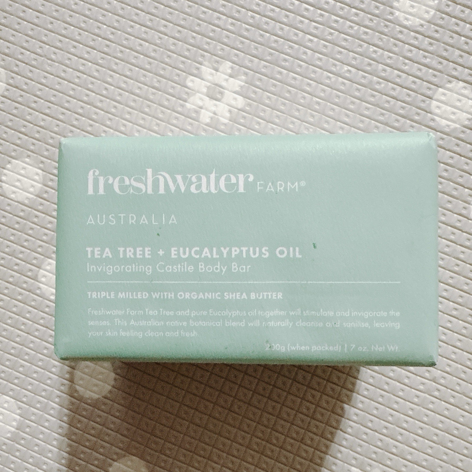 2X Freshwater Farm Australia Natural Soap Bar- Tea Tree + Eucalyptus Oil| 7 Oz