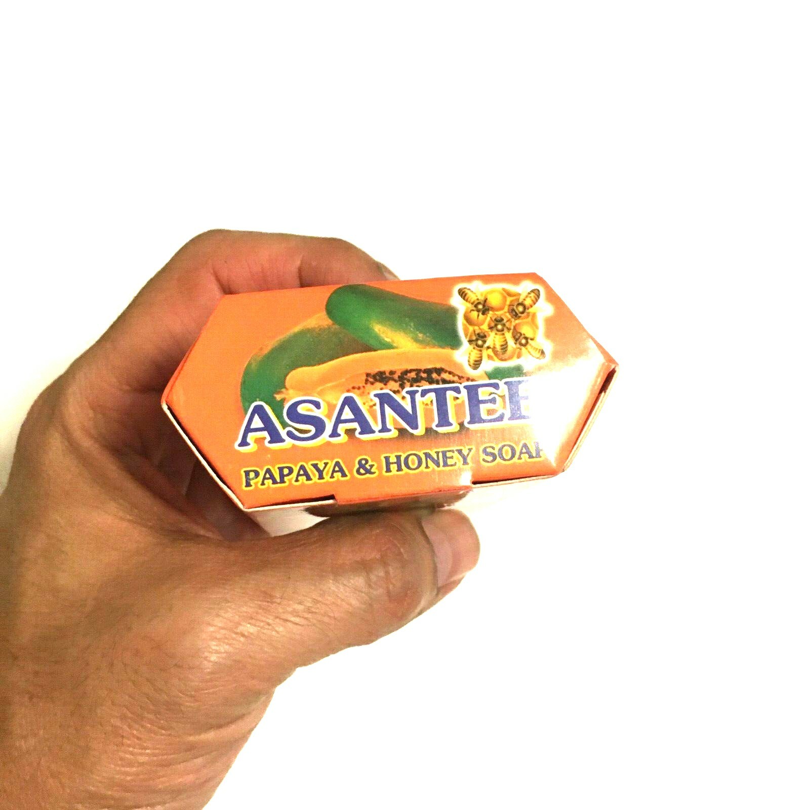2x Soap Papaya Asantee Herbal Whitening Anti Acne Thai Travel Nature Skin