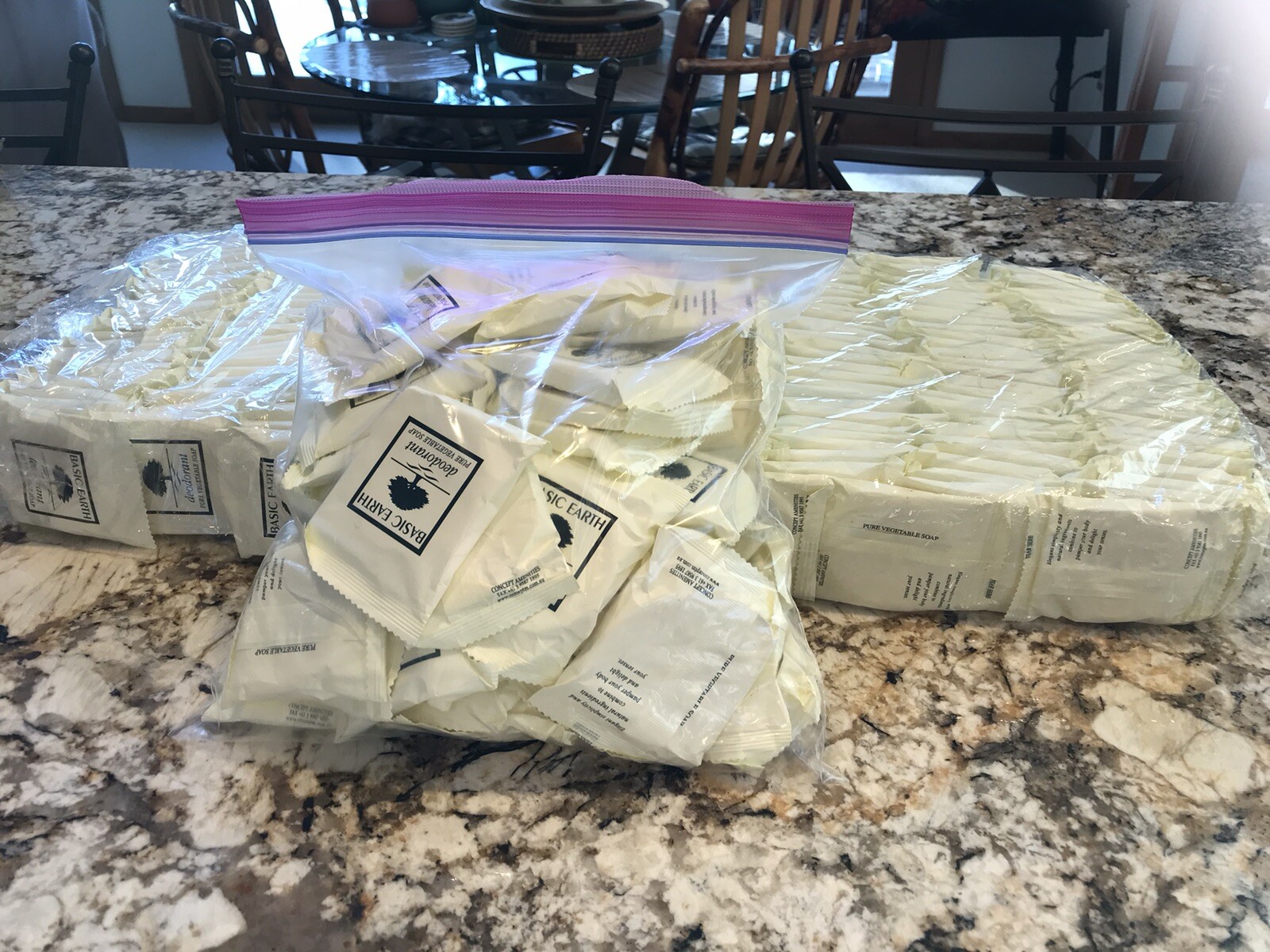 Basic Earth Hotel Motel Wrapped Travel Size Basic Soap Bar Bulk 247 Bars Vegan
