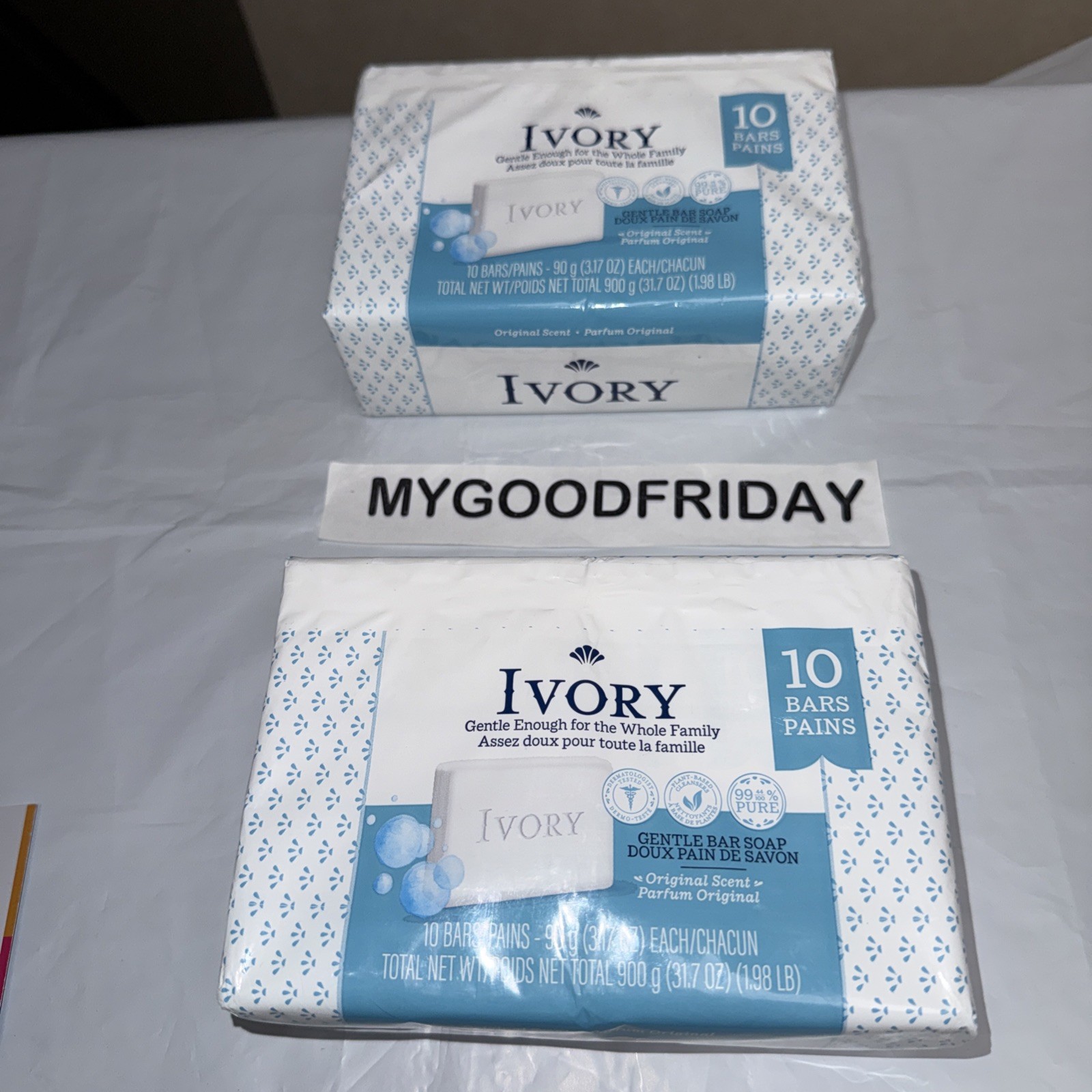Ivory Bar Soap Original Scent- 20 count Sealed Pack (10 Pack Each)