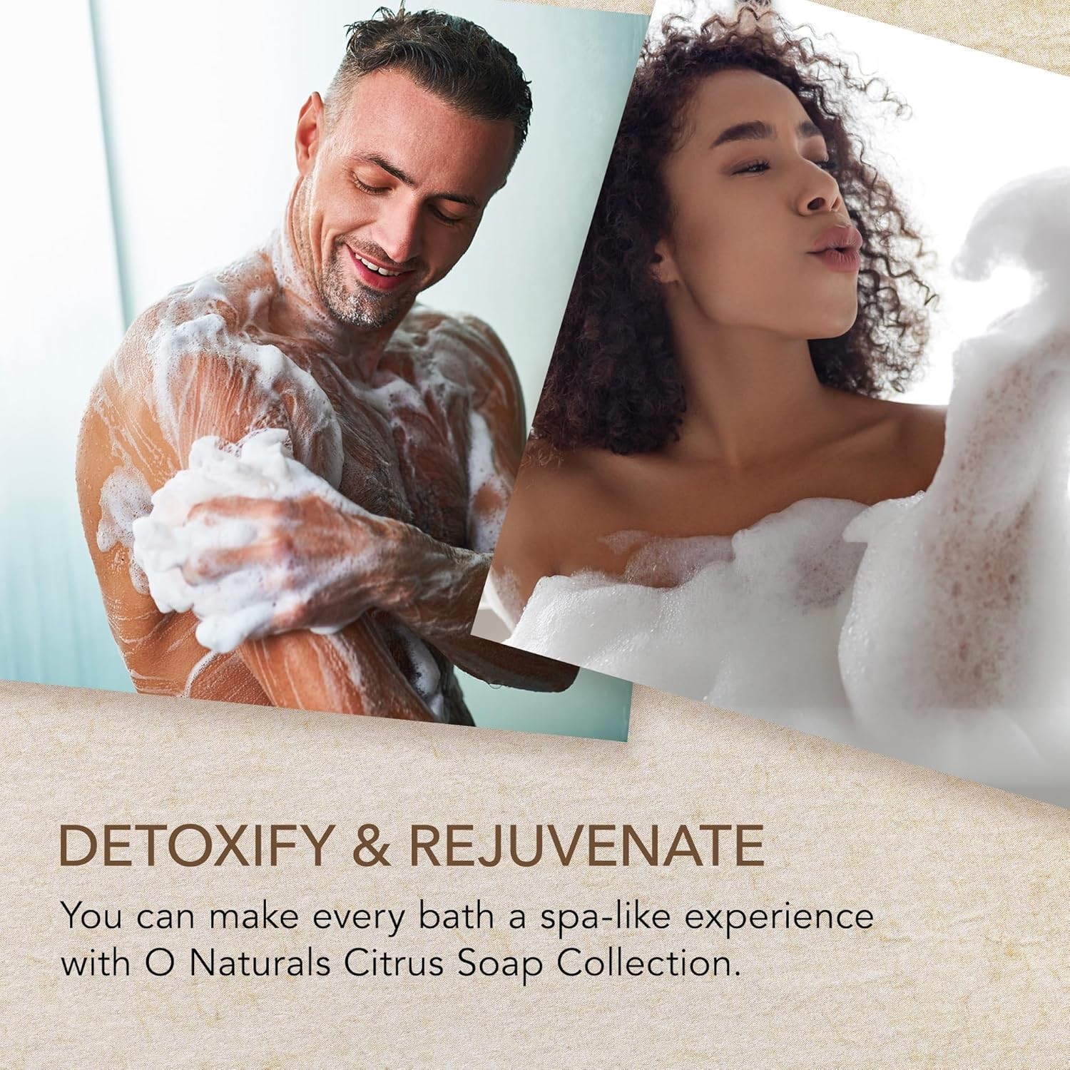 Natural Bar Soap Gift Set with 6 Citrus Scents for Body and Face Cleansing