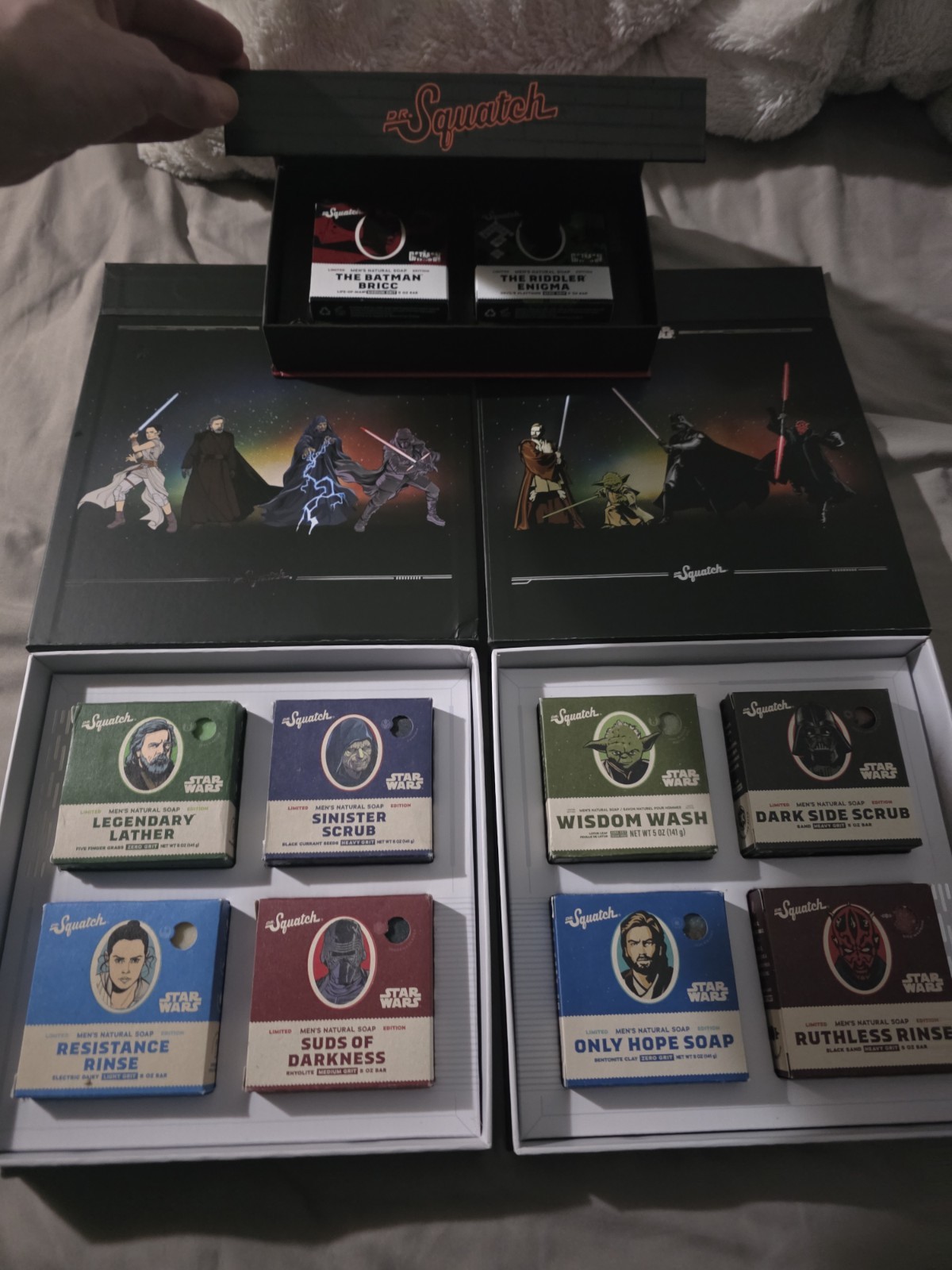 Dr Squatch Batman, Star Wars, Complete Box Sets! 1 And 2 ! Rare!