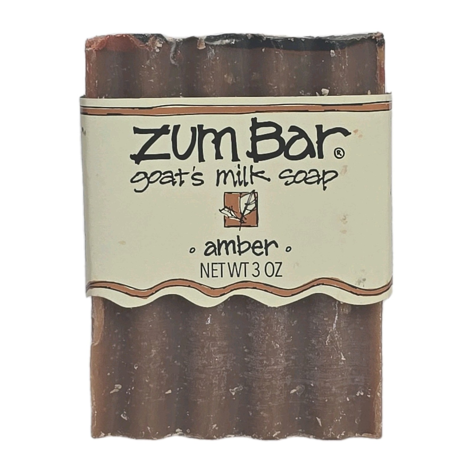 6-PACK Zum Goat’s Milk Soap Bar Amber Scent 3 oz Each New