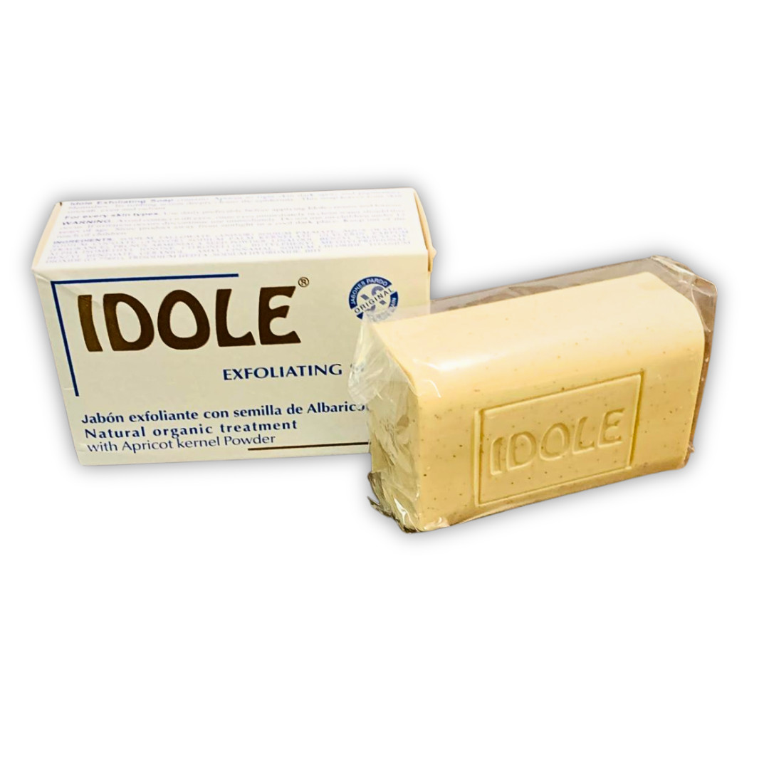 Idole Exfoliating Soap 7 oz with Apricot Kernel Powder Skin Cleansing Bar